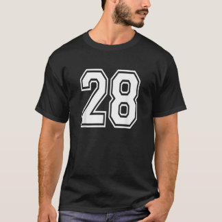 Nummer 28 - Uniform Sports Jersey Team 28. T-Shirt