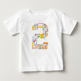 Nummer 2 Gebäude Tools 2 Jahre alt Baby T-shirt