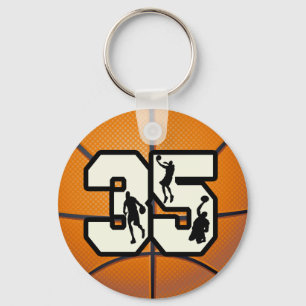 Nummer 35 Basketball Schlüsselanhänger