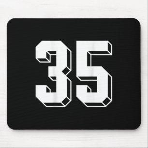 Nummer 35 Byckside - Retro 80er 90er Team Trikot N Mousepad