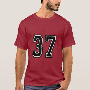 Nummer 37 Varsity-Sportstrikot 37. Geburtstag T-Shirt
