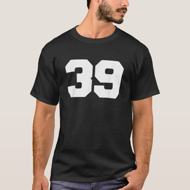 Nummer 39 Sports Jersey Player 39 Fan FRONT Print T-Shirt (Vorderseite)