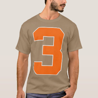 Nummer 3 Sports Orange Freund T-Shirt