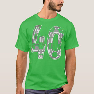 Nummer 40 Jersey 40 Mama Player Fan T-Shirt