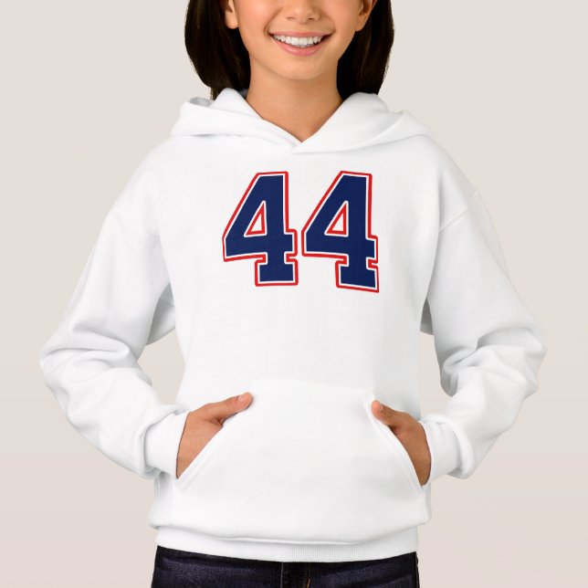 Nummer 44 44 Sports Jersey Hoodie (Vorderseite)
