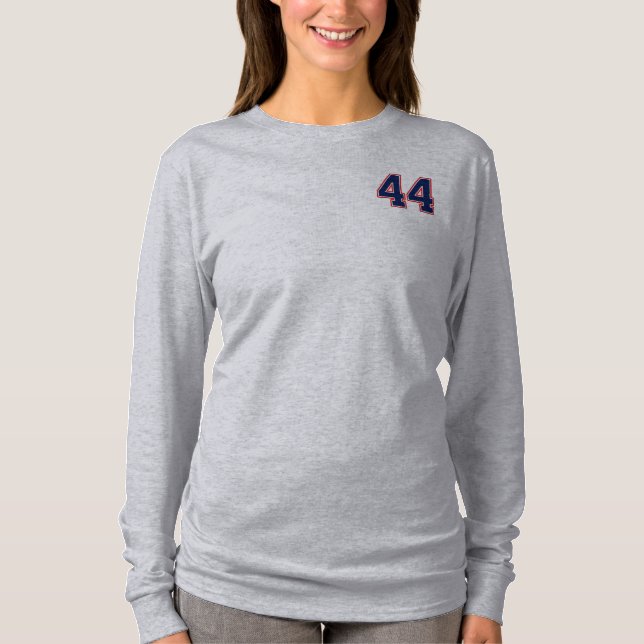 Nummer 44 44 Sports Jersey T-Shirt (Vorderseite)