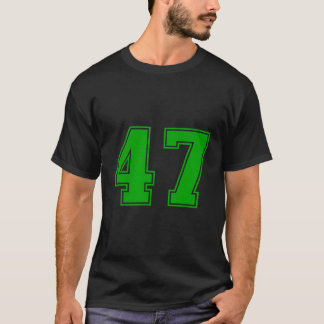 Nummer 47 des Green Sports Fan Jersey T-Shirt