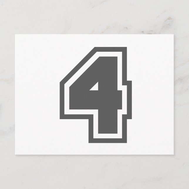 Nummer 4 postkarte (Vorderseite)