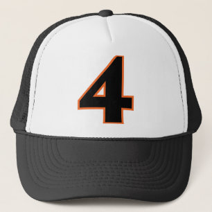 Nummer "4" truckerkappe