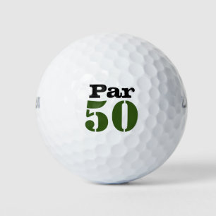 Nummer 50 par Golfplatz für 50. Geburtstagsgolfer Golfball