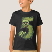 Nummer 5 Zombie Halloween Thema 5 Jahre alte Kinde