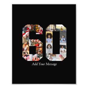 Nummer 60 Foto-Collage Fotodruck