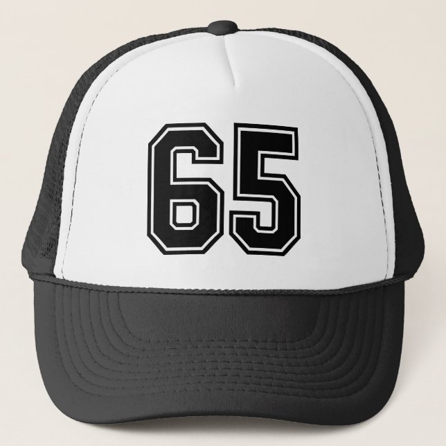 Nummer 65 Trucker Hat Truckerkappe (Vorderseite)
