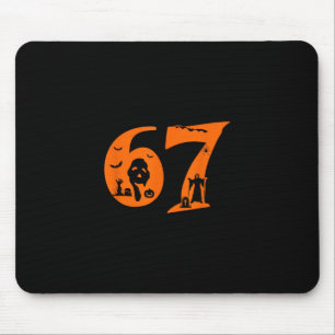 Nummer 67 Lustiger Meme-Spruch 6 7 Sechs Sieben Gr Mousepad
