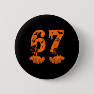 Nummer 67 Matching Sechs Sieben 6 7 Meme 6 7 Hallo Button