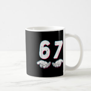 Nummer 67 Matching Sechs Sieben 6 7 Meme 6-7 Hallo Kaffeetasse