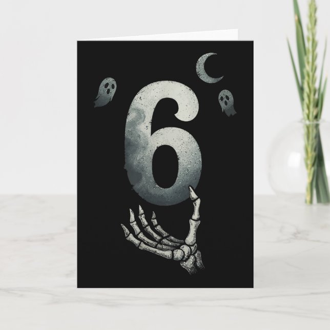 Nummer 67 Matching Six Seven 6 7 Meme 6 7 Hallowee Karte (Vorderseite)
