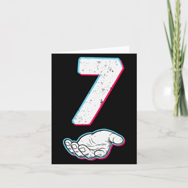 Nummer 67 Matching Six Seven 6 7 Meme 6 7 Hallowee Karte (Vorderseite)