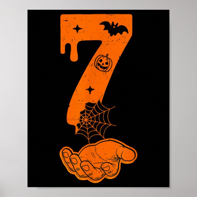 Nummer 67 Matching Six Seven 6 7 Meme 6 7 Hallowee Poster (Vorne)