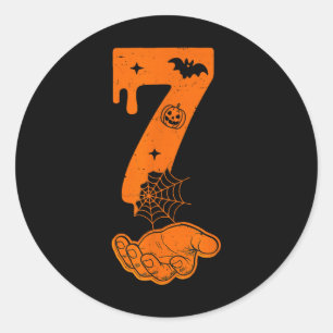 Nummer 67 Matching Six Seven 6 7 Meme 6 7 Hallowee Runder Aufkleber