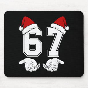 Nummer 67 Matching Six Seven 6 7 Meme 6 7 Weihnach Mousepad