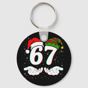 Nummer 67 Matching Six Seven 6 7 Meme 6-7 Weihnach Schlüsselanhänger