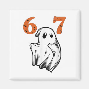 Nummer 67 Matching Six Seven 6 7 Meme Halloween Co Magnet
