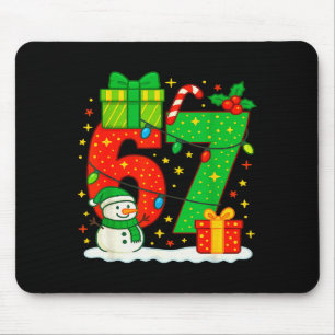 Nummer 67 Meme passendes Weihnachtspaar 67 Sechs S Mousepad