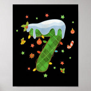 Nummer 67 passend Weihnachten 6 7 Sechs Sieben 6-7 Poster