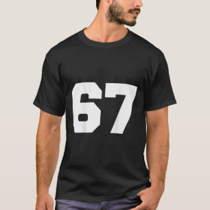 Nummer 67 Sportstrikot Spieler #67 Fan Ck Druck Va T-Shirt