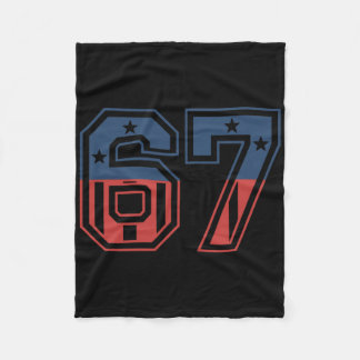 Nummer 67 USA Fleecedecke