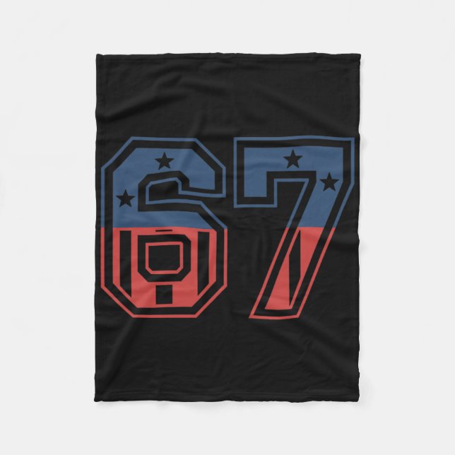 Nummer 67 USA  Fleecedecke (Vorderseite)
