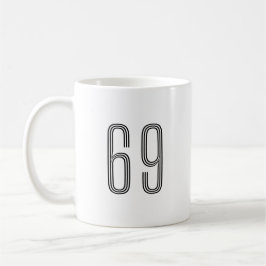 Nummer 69 Wifey/Husby Custom Bride, Verlobte Gift Kaffeetasse