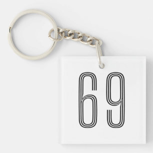 Nummer 69 Wifey/Husby Custom Bride, Verlobte Gift Schlüsselanhänger