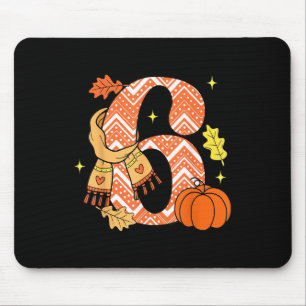 Nummer 6 67 Herbst Kürbis Meme Lustig Sechs Sieben Mousepad