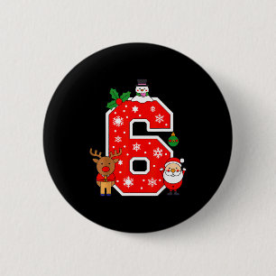 Nummer 6 67 Meme Paare Pyjamas Weihnachten passend Button