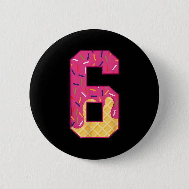 Nummer 6 Eis Drip 67 Meme Paar Halloween C Button (Vorderseite)
