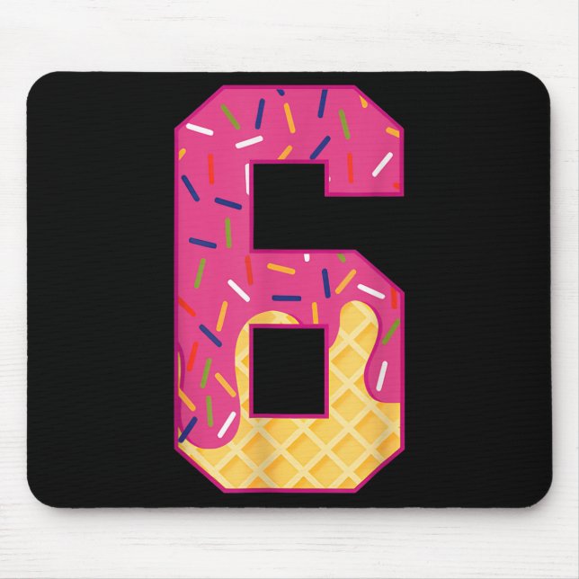 Nummer 6 Eis Drip 67 Meme Paar Halloween C Mousepad (Vorne)