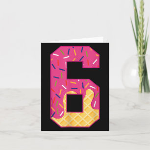 Nummer 6 Eiscreme-Tropfen 67 Meme-Paar Halloween C Karte