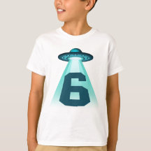 Nummer 6 Entführung UFO Alien Thema 6 Jahre alte K
