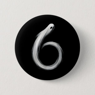 Nummer 6 Geist Lustig Sechs Sieben 67 Halloween Me Button
