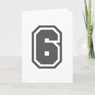 Nummer 6 karte