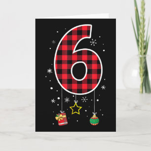 Nummer 6 Lustiger Meme-Spruch 6 7 Sechs Sieben Wei Karte