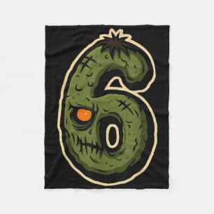 Nummer 6 Monster 67 Meme passendes Halloween-Pärch Fleecedecke