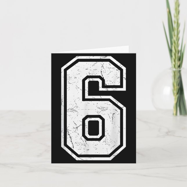 Nummer 6 passend 67 Meme Kostüm Männer Frauen Kind Karte (Vorderseite)