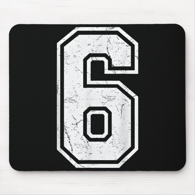 Nummer 6 Passend 67 Meme Kostüm Männer Frauen Kind Mousepad (Vorne)