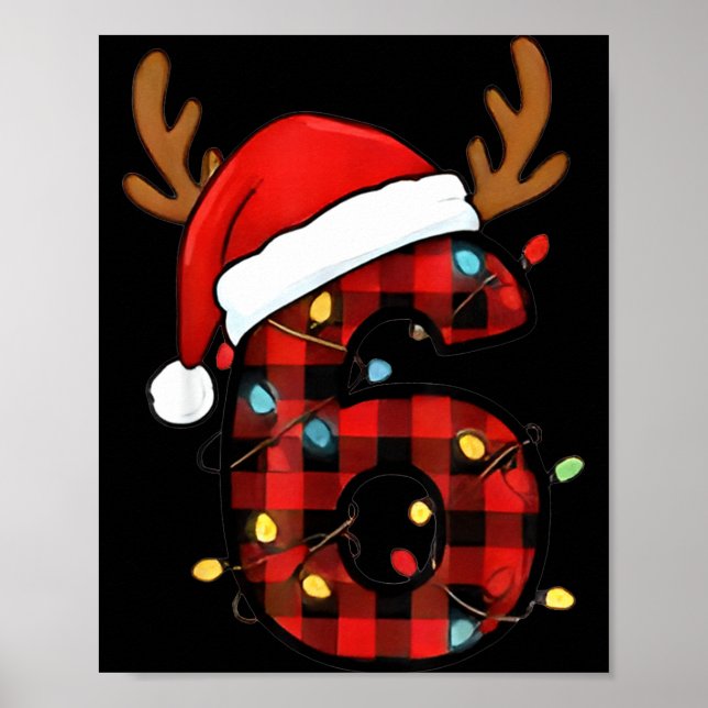 Nummer 6 Passend 67 Meme Weihnachtskostüm Männer W Poster (Vorne)