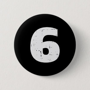 Nummer 6 passend zu 67 Meme Halloween 6. Geburtsta Button