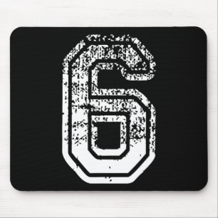 Nummer 6 passend zu 67 Meme Halloween-Kostüm Männe Mousepad