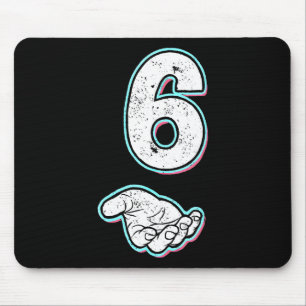 Nummer 6 passend zu 67 Meme Halloween-Kostüm Männe Mousepad